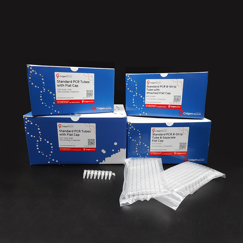[EFP-ICF200] Standard PCR 8‐Strip Tube with Attached Flat Cap