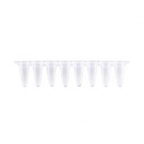 [MB-Q100C] 0.1ml qPCR 8-Strip Clear Tubes (With Optical Caps)