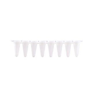 [MB-Q100W] 0.1ml qPCR 8-Strip White Tubes (With Optical Caps)